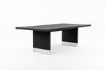 Kenda - Modern Black Ash + Stainless Steel Dining Table by VIG Furniture - View 3