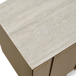 Kiefer - Modern Faux Travertine Ceramic + Bronze Buffet by VIG Furniture - View 7