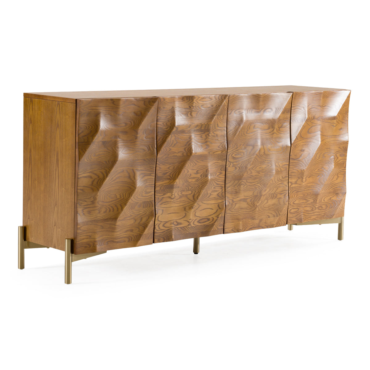 Killeen - Modern Gold + Walnut Buffet by VIG Furniture - View 3