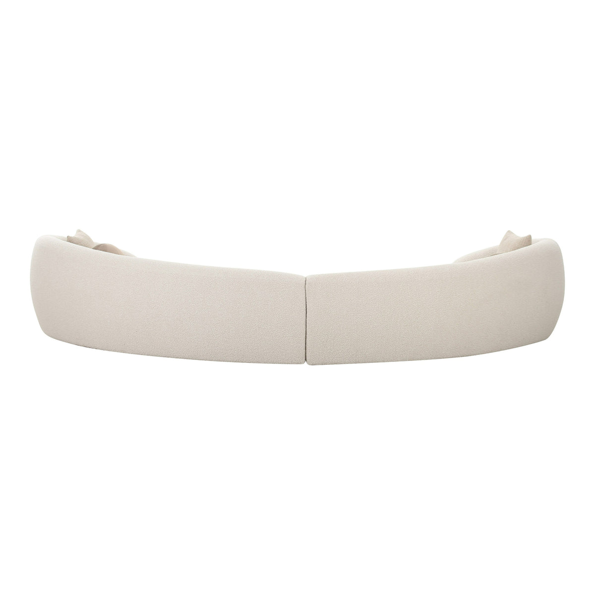 Kilmer Modern Off-White Curved Fabric Sectional Sofa by VIG Furniture - View 18