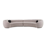 Kilmer Modern Grey Curved Fabric Sectional Sofa by VIG Furniture - View 2
