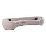 Kilmer Modern Grey Curved Fabric Sectional Sofa by VIG Furniture - View 4