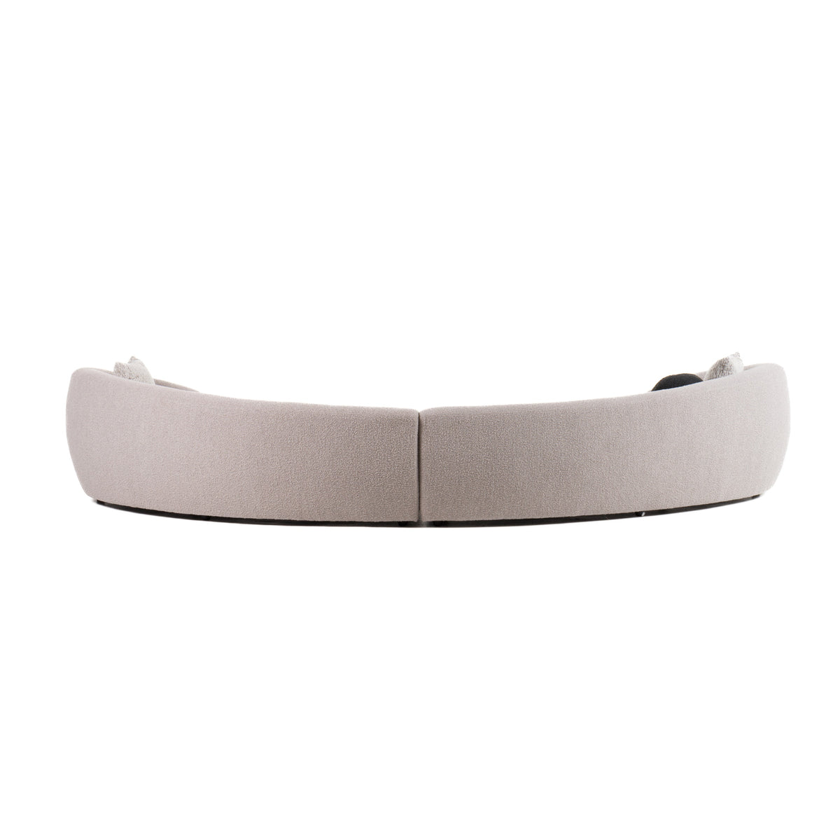 Kilmer Modern Grey Curved Fabric Sectional Sofa by VIG Furniture - View 6