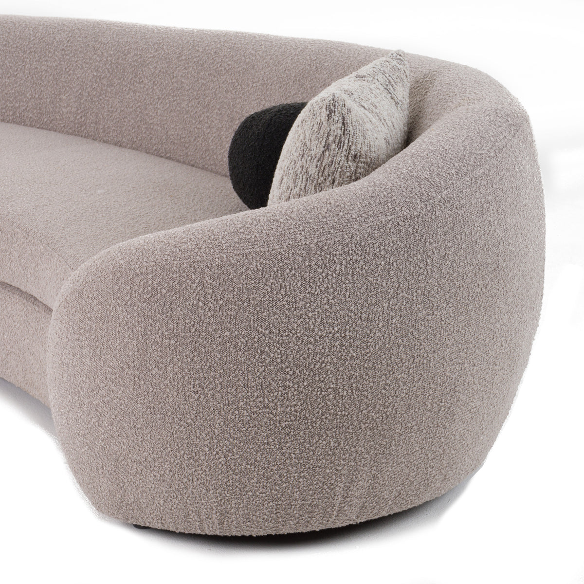 Kilmer Modern Grey Curved Fabric Sectional Sofa by VIG Furniture - View 9