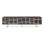Kilson - Modern Black Oak & Champagne Gold TV Stand by VIG Furniture - View 1