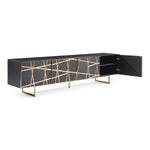 Kilson - Modern Black Oak & Champagne Gold TV Stand by VIG Furniture - View 6