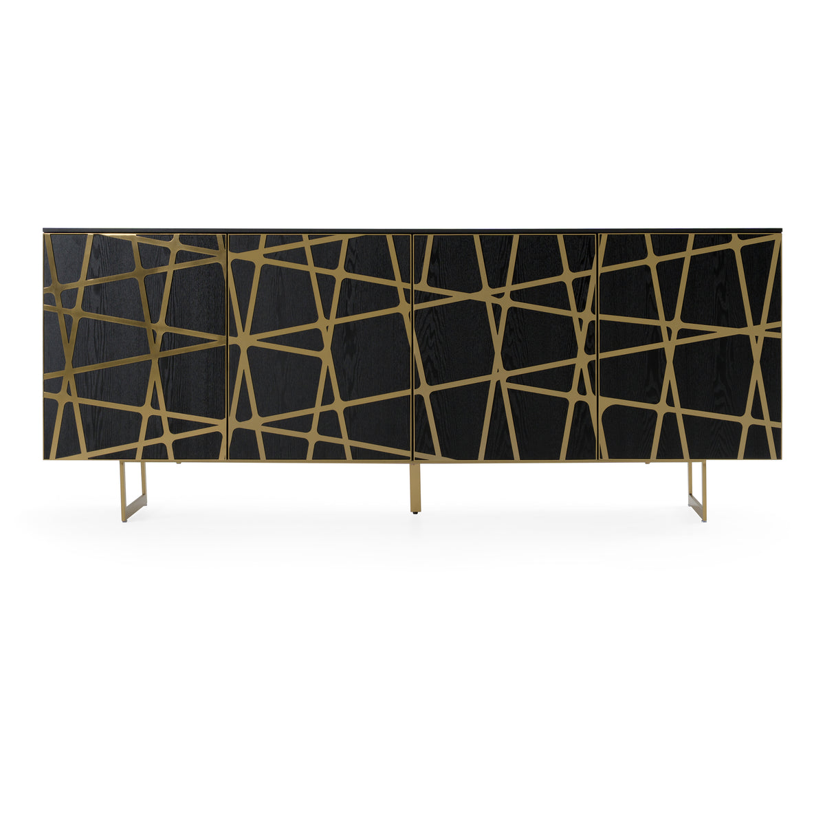 Kilson - Modern Black Oak & Champagne Gold Buffet by VIG Furniture - View 1