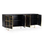 Kilson - Modern Black Oak & Champagne Gold Buffet by VIG Furniture - View 5