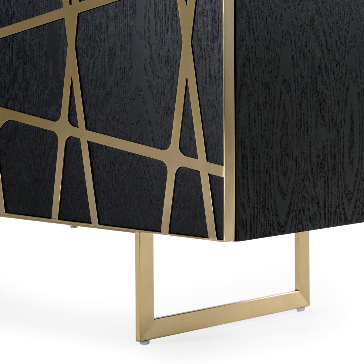 Kilson - Modern Black Oak & Champagne Gold Buffet by VIG Furniture - View 7