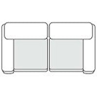 Kinsey - Modern Blue Fabric Modular Sectional Sofa-2-Piece Sectional by VIG Furniture - View 2