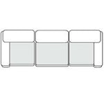 Kinsey - Modern Blue Fabric Modular Sectional Sofa-3-Piece Sectional by VIG Furniture - View 2