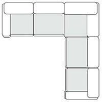 Kinsey - Modern Blue Fabric Modular Sectional Sofa-5-Piece Sectional by VIG Furniture - View 3