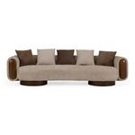 Kiran - Modern Beige + Brown Fabric Sofa by VIG Furniture - View 1