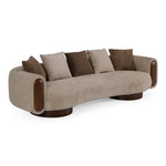Kiran - Modern Beige + Brown Fabric Sofa by VIG Furniture - View 2