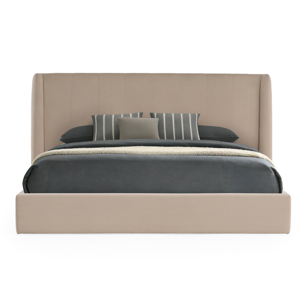 Kiro - Modern Tan Fabric Bed by VIG Furniture - View 1