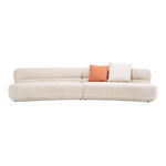 Knight - Modern Beige Fabric Curved Sectional Sofa by VIG Furniture - View 1