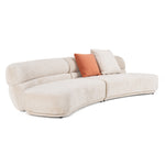 Knight - Modern Beige Fabric Curved Sectional Sofa by VIG Furniture - View 5