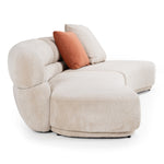 Knight - Modern Beige Fabric Curved Sectional Sofa by VIG Furniture - View 6