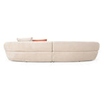 Knight - Modern Beige Fabric Curved Sectional Sofa by VIG Furniture - View 9