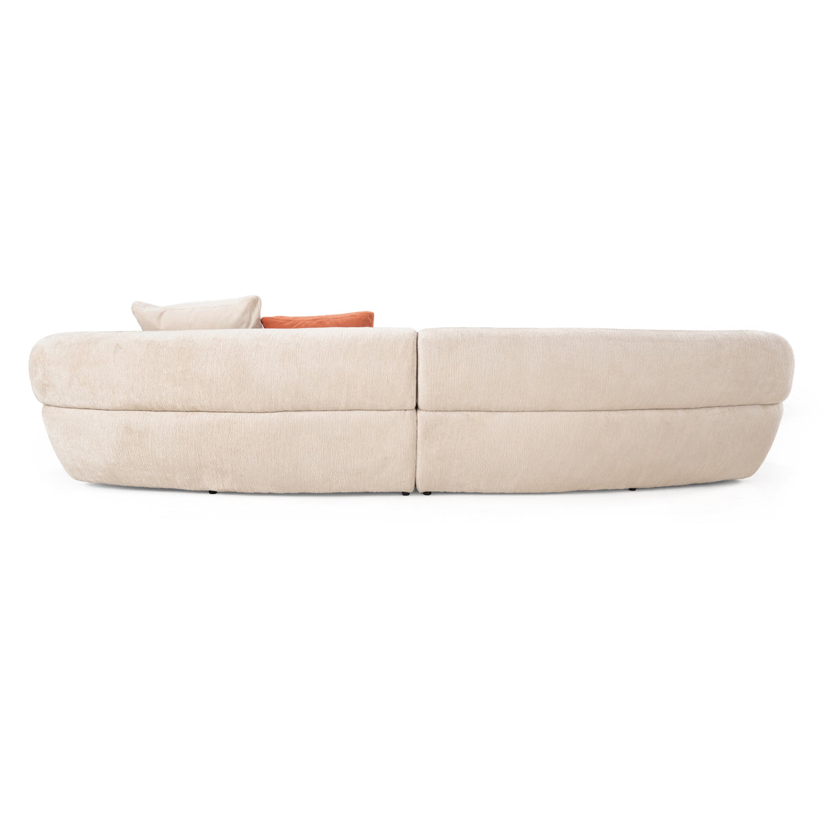 Knight - Modern Beige Fabric Curved Sectional Sofa by VIG Furniture - View 9