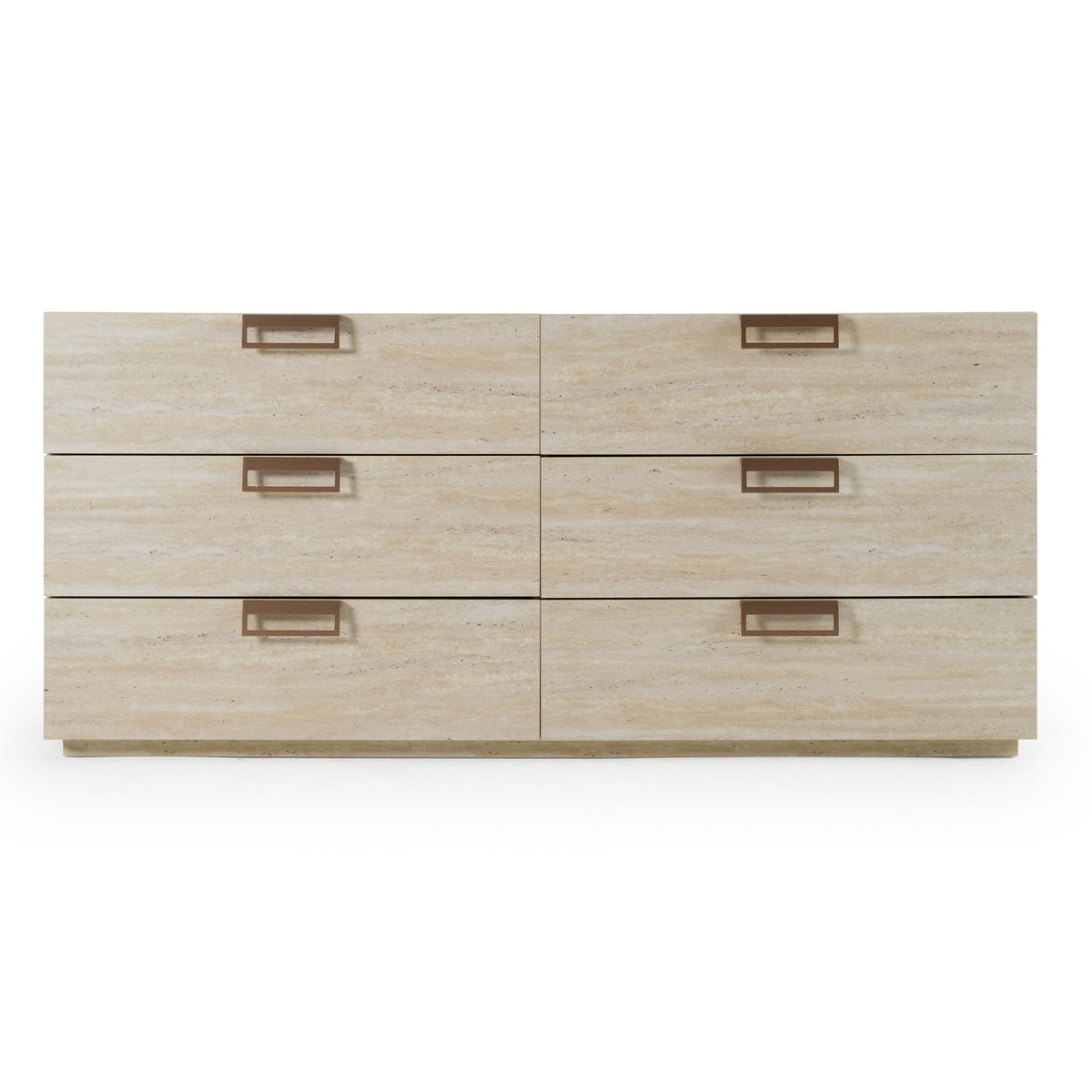 Lago - Modern Faux Travertine Dresser by VIG Furniture - View 1