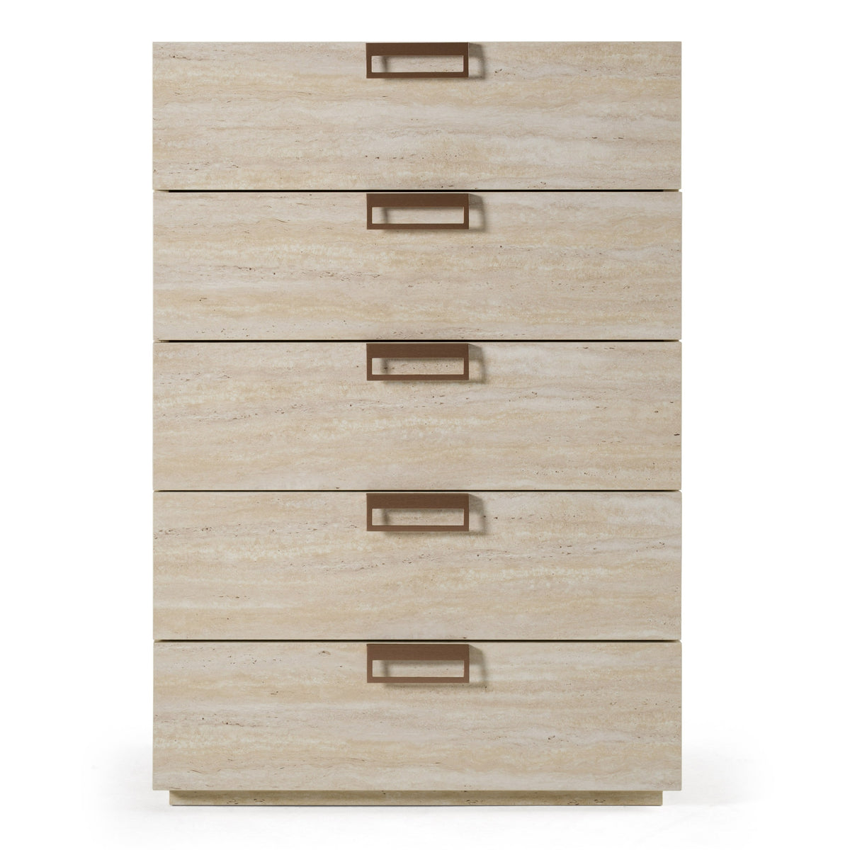Lago - Modern Faux Travertine Chest by VIG Furniture - View 1