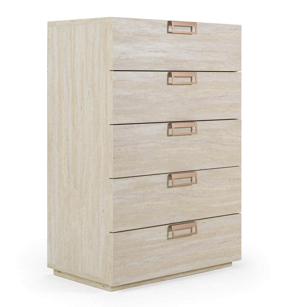 Lago - Modern Faux Travertine Chest by VIG Furniture - View 8