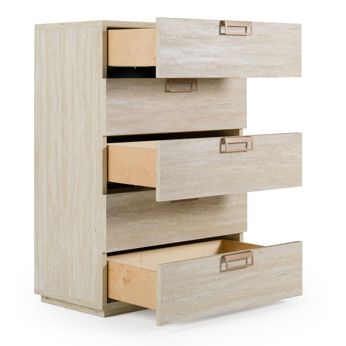 Lago - Modern Faux Travertine Chest by VIG Furniture - View 9