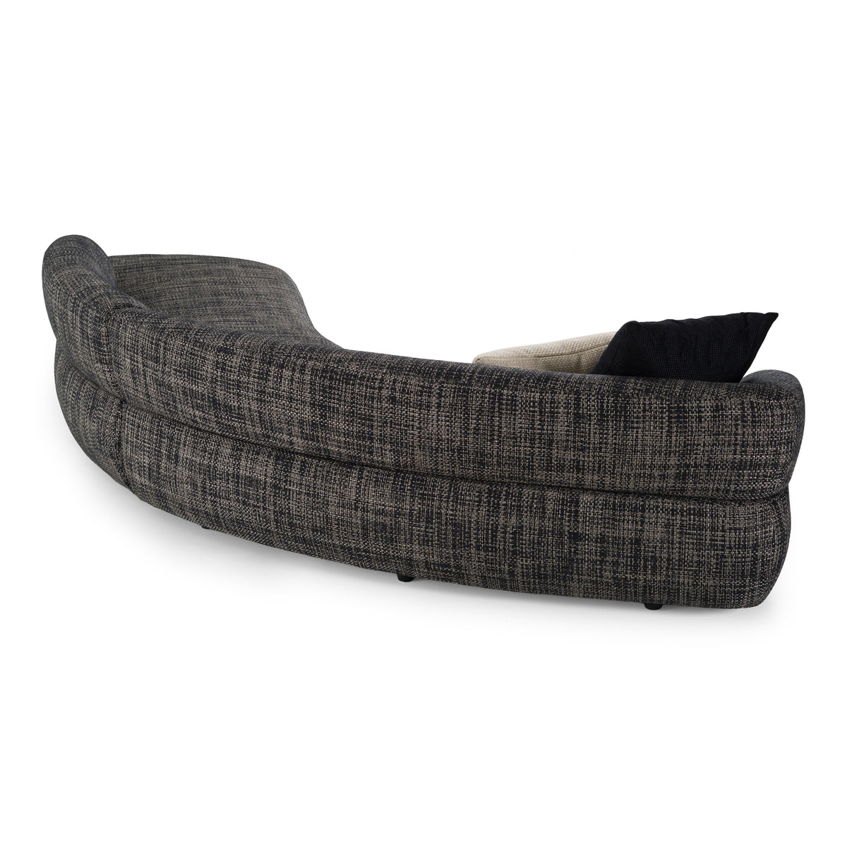Lakota - Modern Dark Grey Fabric Curved Sectional Sofa by VIG Furniture - View 4