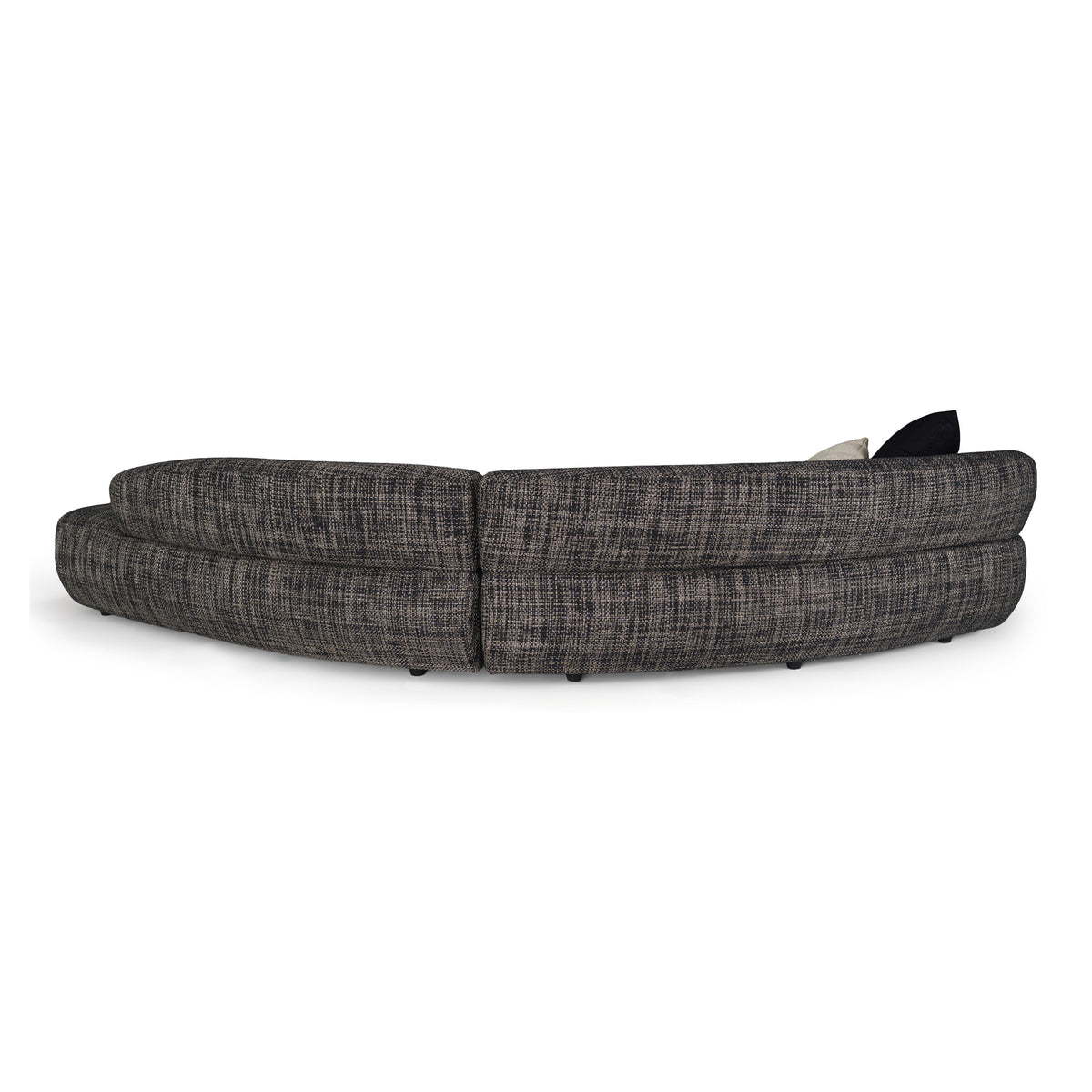 Lakota - Modern Dark Grey Fabric Curved Sectional Sofa by VIG Furniture - View 5