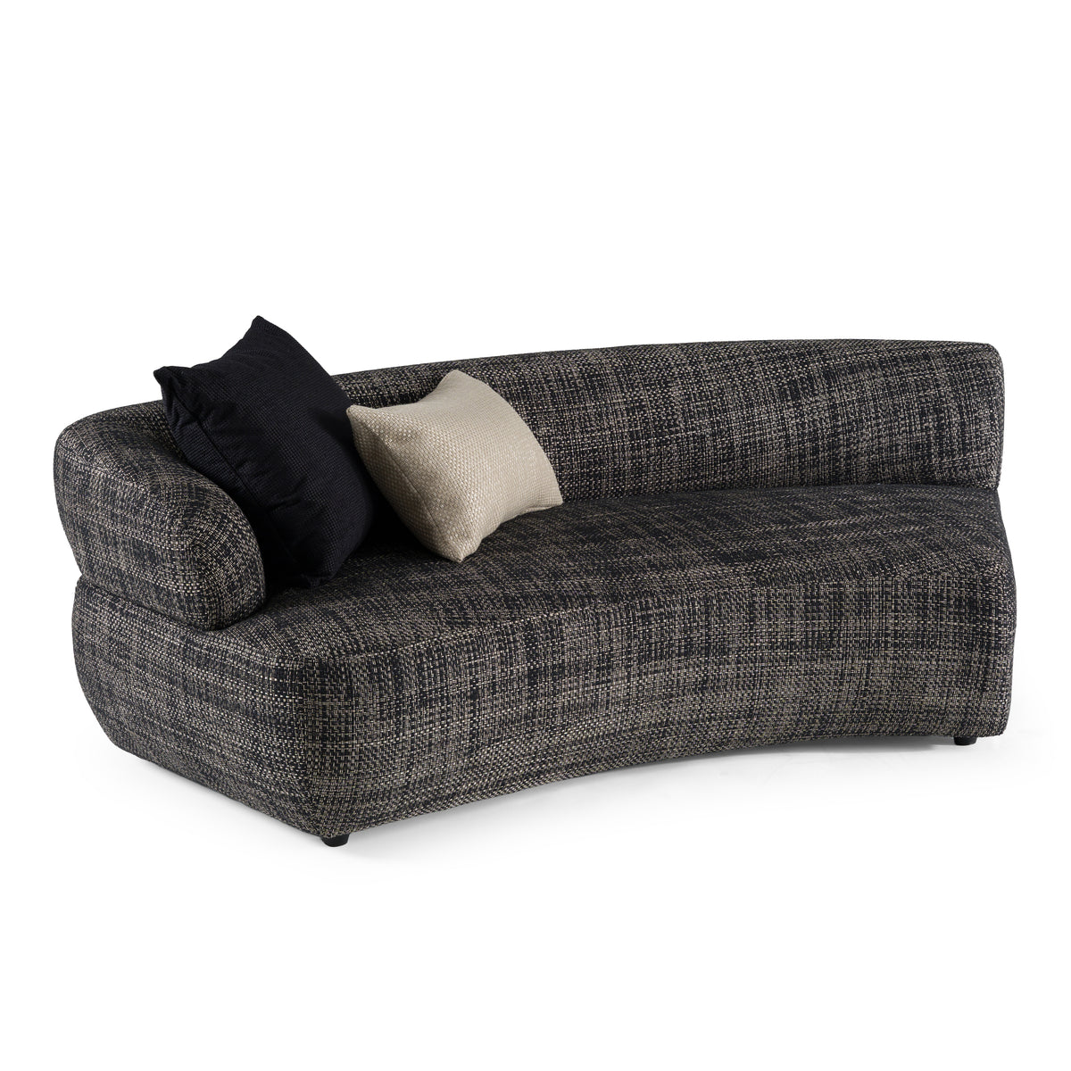 Lakota - Modern Dark Grey Fabric Curved Sectional Sofa by VIG Furniture - View 6