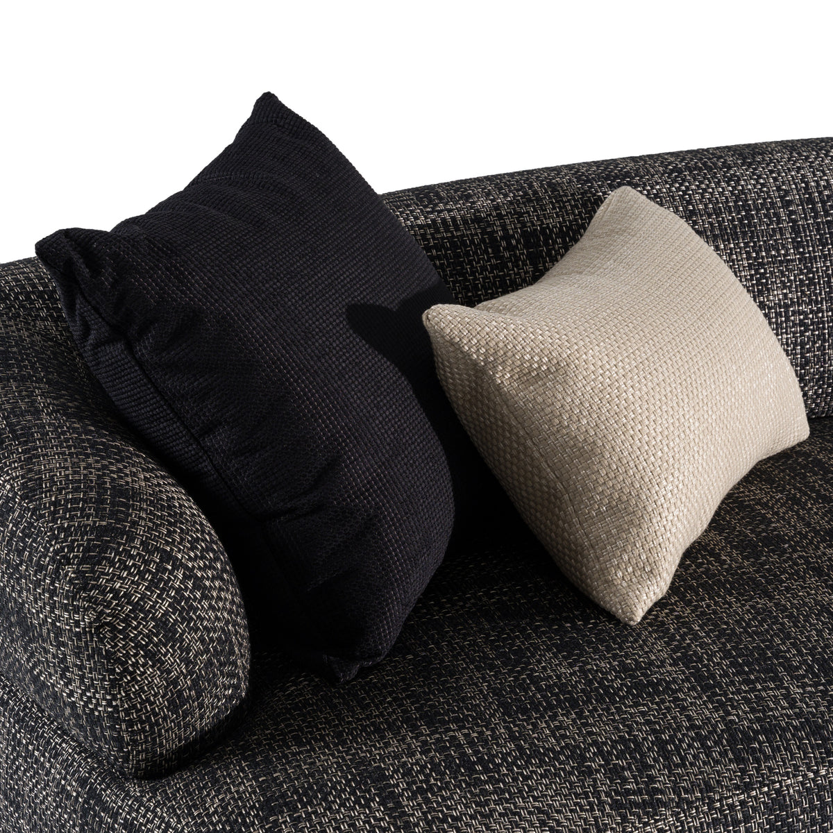 Lakota - Modern Dark Grey Fabric Curved Sectional Sofa by VIG Furniture - View 8