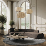 Lakota - Modern Dark Grey Fabric Curved Sectional Sofa by VIG Furniture - View 10