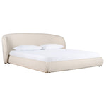 Lambert - Modern Beige Fabric Upholstered Bed by VIG Furniture - View 3