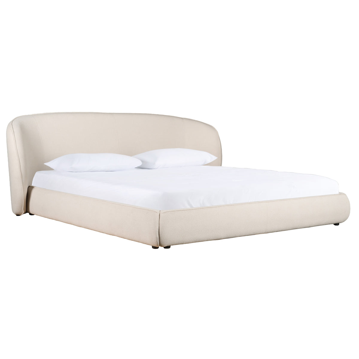 Lambert - Modern Beige Fabric Upholstered Bed by VIG Furniture - View 3