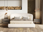Lambert - Modern Beige Fabric Upholstered Bed by VIG Furniture - View 2
