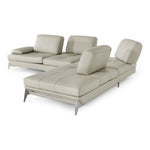 Andrea - Modern Grey Leather Sectional Sofa by VIG Furniture - View 9