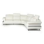 Crosby - Italian Modern White Leather Sectional Sofa by VIG Furniture - View 6