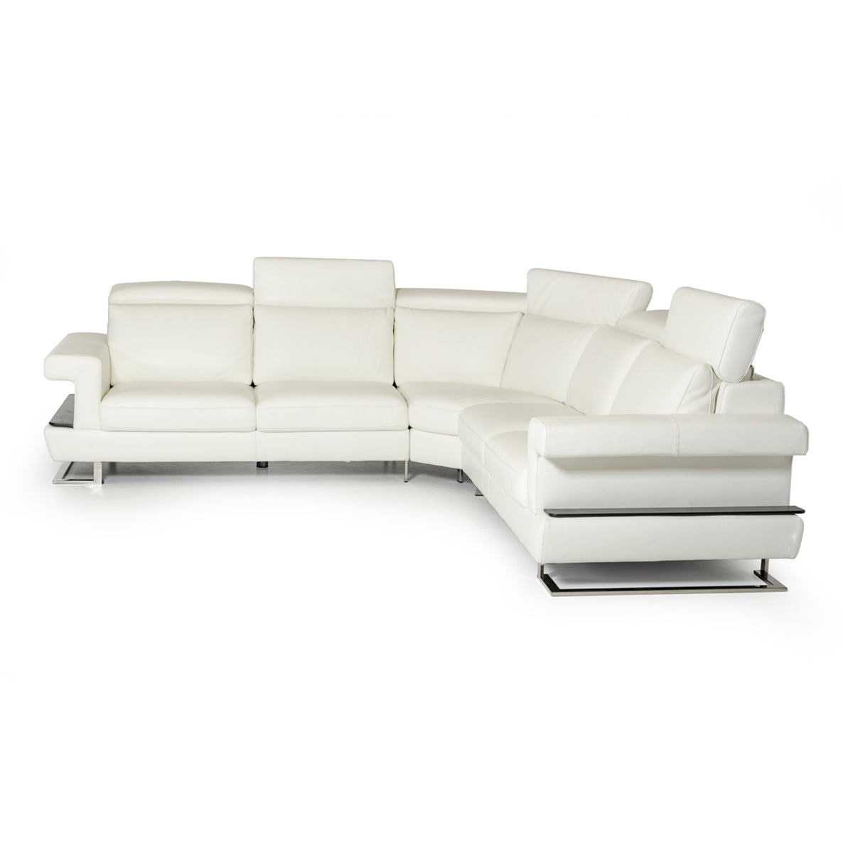 Crosby - Italian Modern White Leather Sectional Sofa by VIG Furniture - View 6