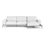 Villeneuve - Modern White Italian Leather Sectional Sofa by VIG Furniture - View 1