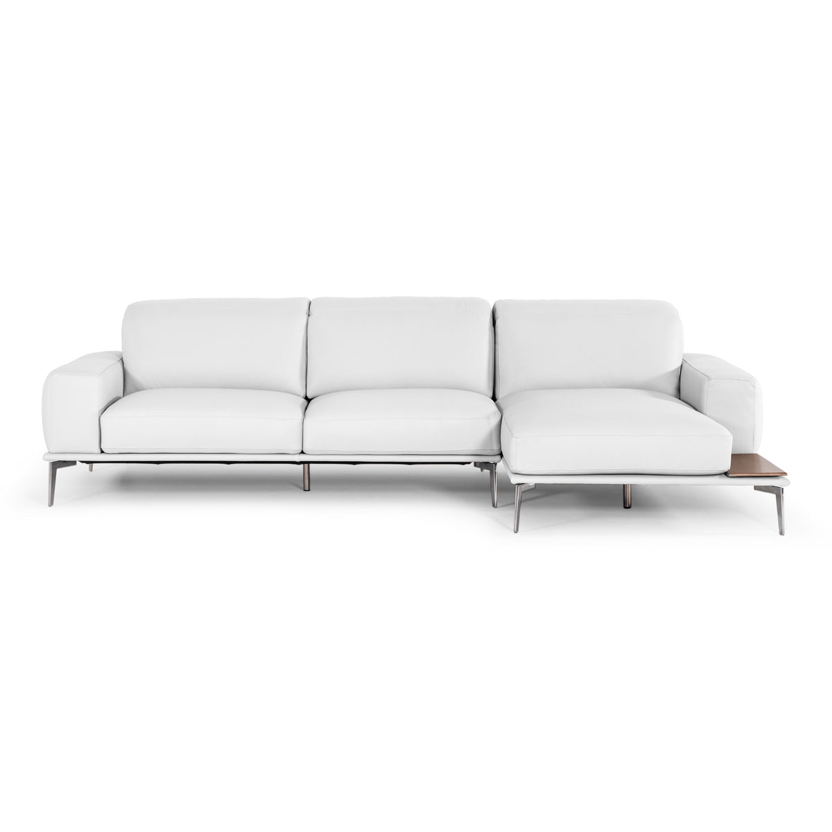 Villeneuve - Modern White Italian Leather Sectional Sofa by VIG Furniture - View 1