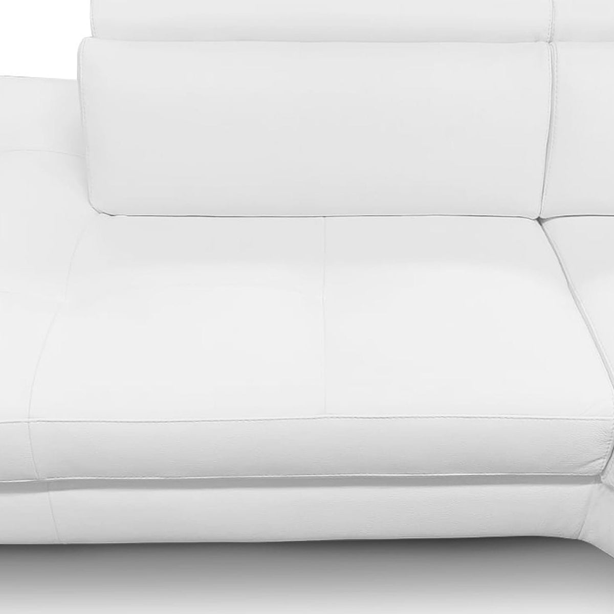 Viola - Italian Contemporary White Leather Left Facing Sectional Sofa by VIG Furniture - View 10
