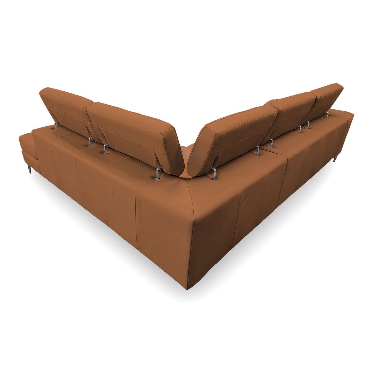 Viola - Italian Contemporary Cognac Leather Right Facing Sectional Sofa by VIG Furniture - View 9