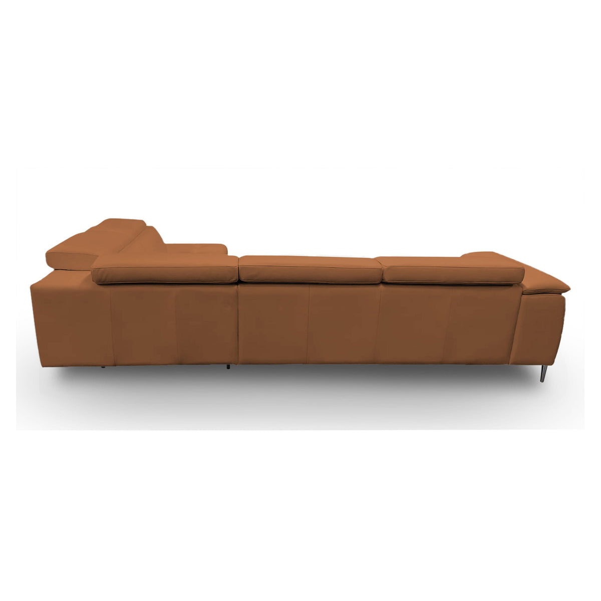 Viola - Italian Contemporary Cognac Leather Right Facing Sectional Sofa by VIG Furniture - View 10