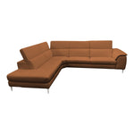 Viola - Italian Contemporary Cognac Leather Left Facing Sectional Sofa by VIG Furniture - View 8