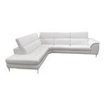 Viola - Italian Contemporary Grey Leather Left Facing Sectional Sofa by VIG Furniture - View 9