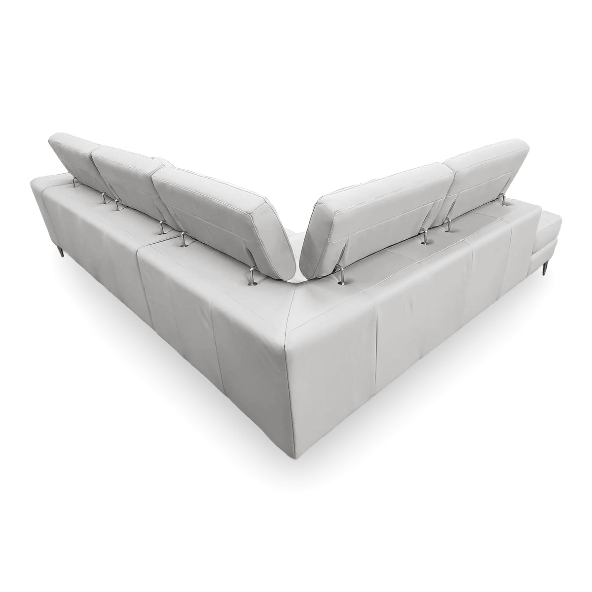 Viola - Italian Contemporary Grey Leather Left Facing Sectional Sofa by VIG Furniture - View 10