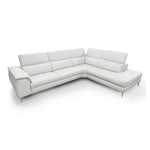 Viola - Italian Contemporary Grey Leather Right Facing Sectional Sofa by VIG Furniture - View 1