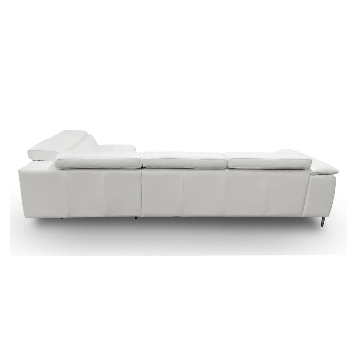 Viola - Italian Contemporary Grey Leather Right Facing Sectional Sofa by VIG Furniture - View 10
