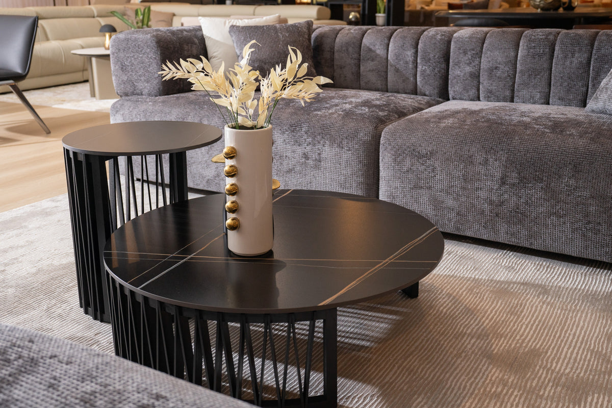 Larimer - Modern Round Coffee Table Set by VIG Furniture - View 3